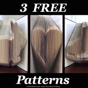 CLASSIC HEART Book Folding Pattern 97 Folds 194 numbered pages. PDF digital download. Includes free How-To Guide with 3 free patterns. image 10