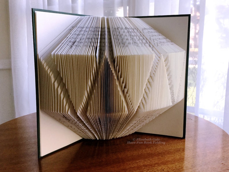 TRIANGLES Book Folding Pattern 166 Folds 332 numbered Etsy