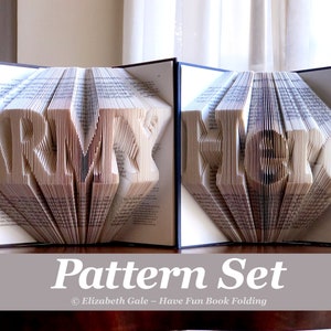 ARMY HERO-boekvouwset met 2 patronen.  Digitale pdf-downloads.  Inclusief gratis handleiding met 3 gratis patronen.
