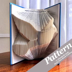 Modèle de pliage de livres DOVE — 215 plis (430 pages numérotées). Téléchargement numérique PDF. Comprend un guide pratique gratuit avec 3 modèles gratuits.