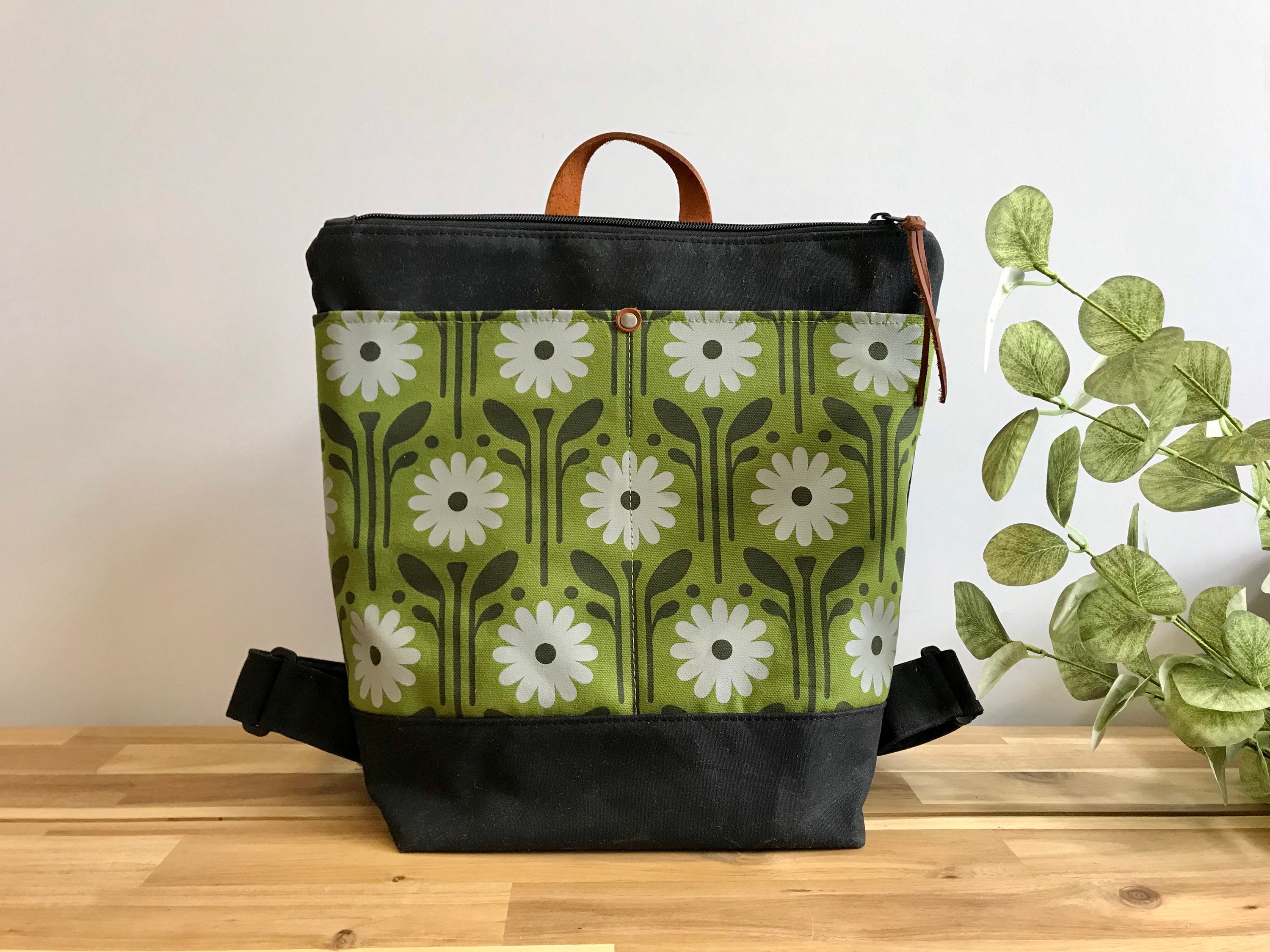 waxed canvas backpack pattern