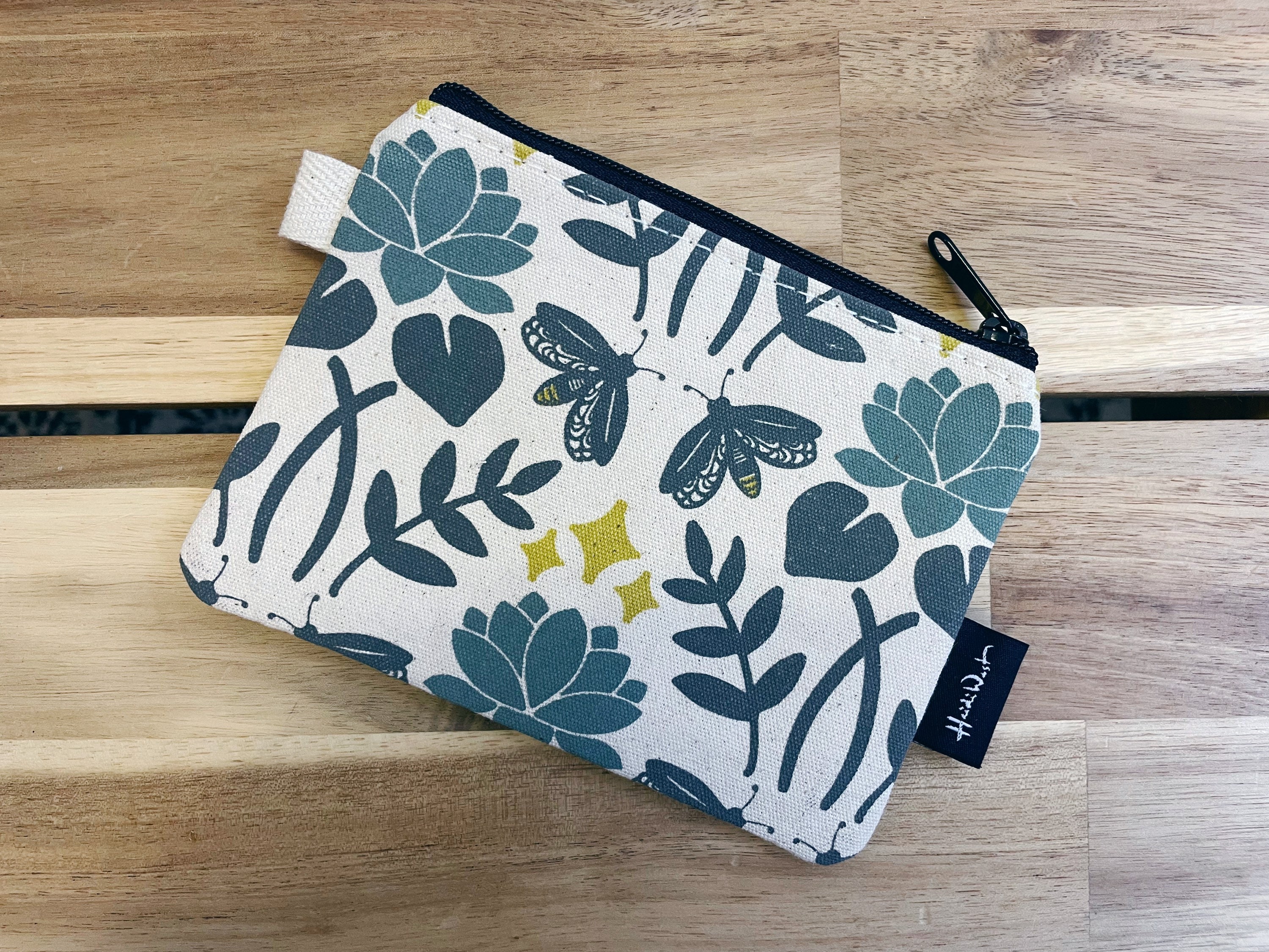 Lotus and Firefly Pattern Zipper Pouch - Zipper Wallet - Screen