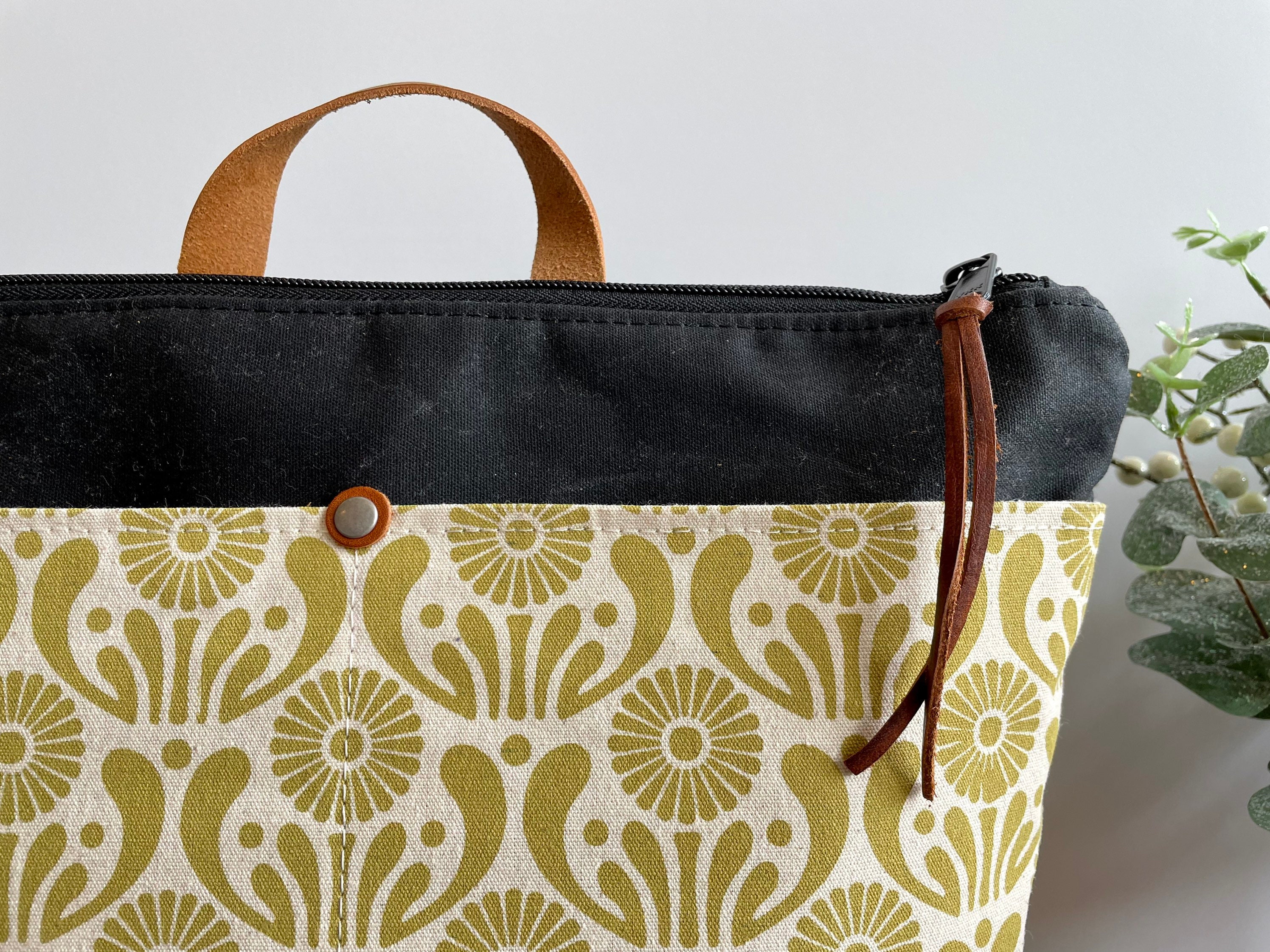 printed canvas backpack