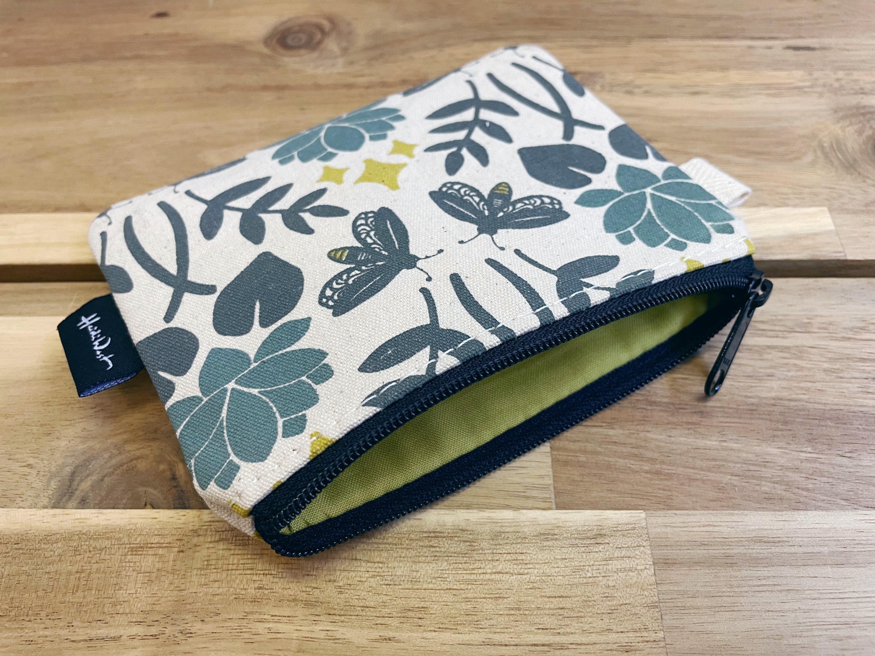 Lotus and Firefly Pattern Zipper Pouch - Zipper Wallet - Screen