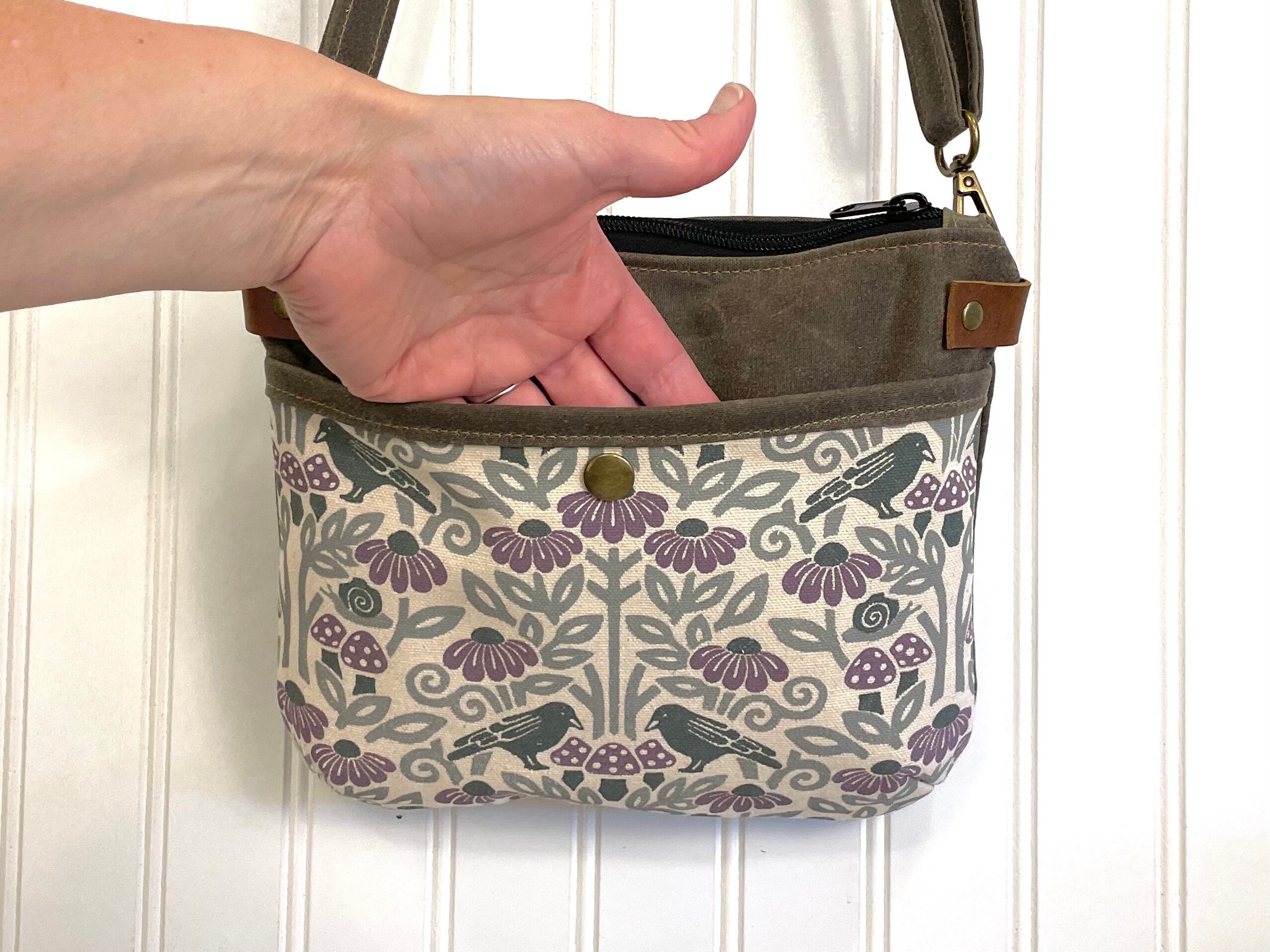 Canvas cross body purse sale