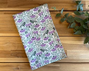 Crow and Mushroom Tea Towel - Cotton/Linen - Hand towel - Kitchen Towel - Birds