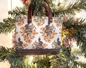 Garden Snakes Pattern Tiny Bag Ornament - Holiday Ornament - Halloween