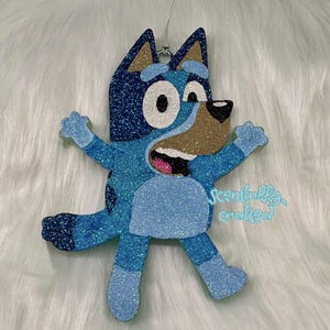Blauer Hundeauto Freshie | Custom - Made to Order Lufterfrischer