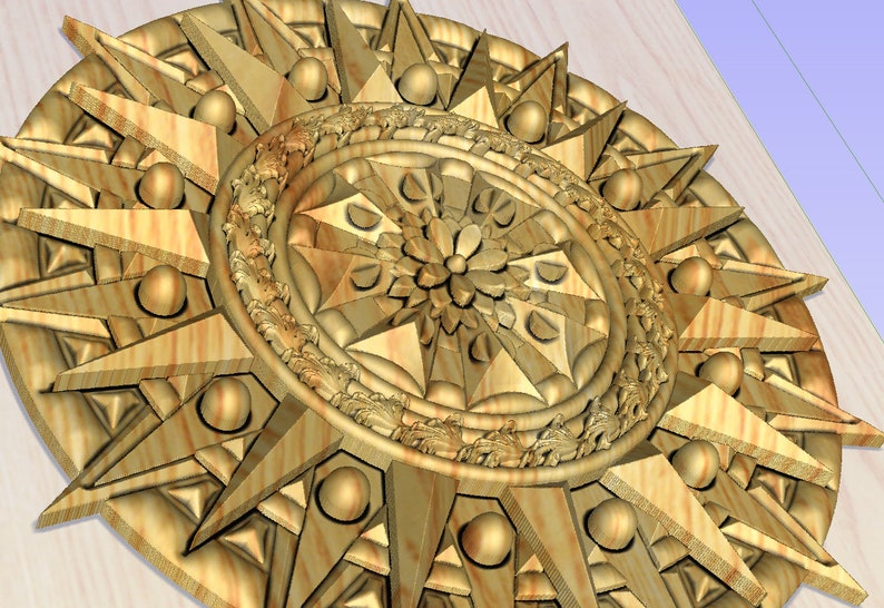 3D Mandala STL Model: CNC Router Engraver Art File (digital Download ...