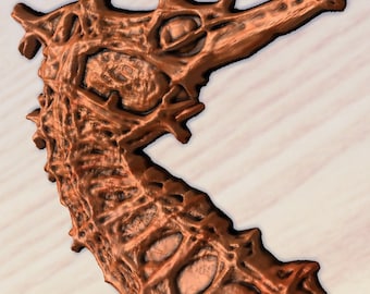 'Röntgenwunder': Entdecken Sie die innere Eleganz und Schönheit von Seepferdchen in 3D für Ihre CNC-Projekte. Download STL Datei für Aspire Meshcam & Artcam