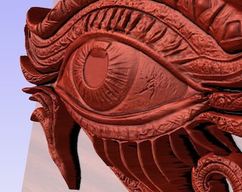 Auge des Horus 3D STL Modell: CNC-Fräser Engraver-Datei (Digitaler Download)