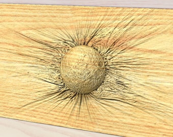 Sonnenfinsternis 2024 STL Modell: 3D CNC Carving Digitale Datei