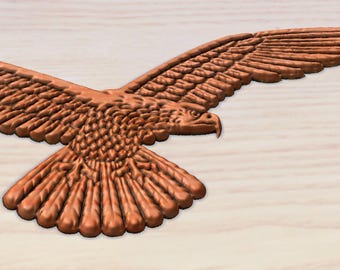 Adler Profil CREST #3D #STL Datei Download für CNC Schnitzen