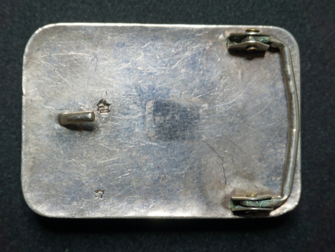 Southwest Sterling Silver Belt Buckle Signed Etsy