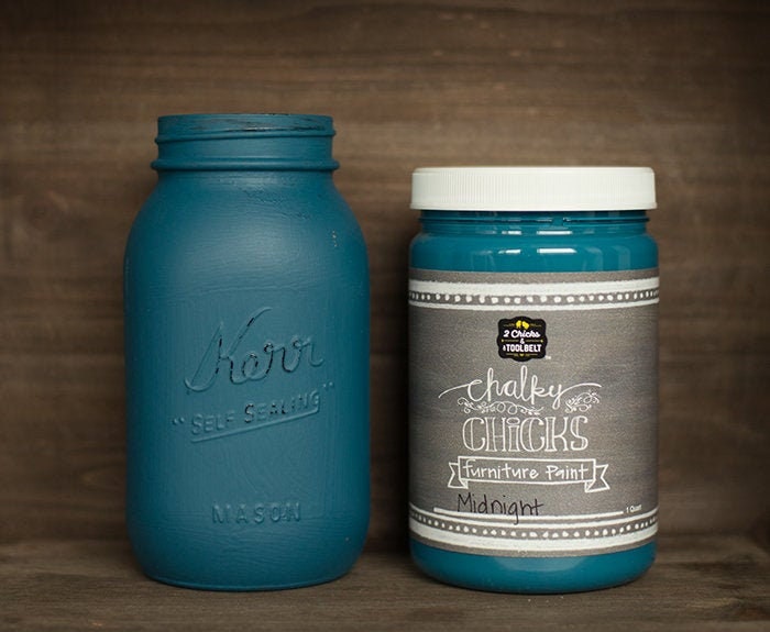 Chalky Chicks Furniture Paint Midnight 32 oz Etsy