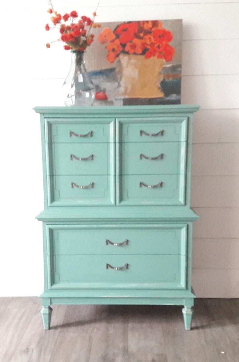 Chalky Chicks Furniture Paint Riptide 32 Oz Etsy