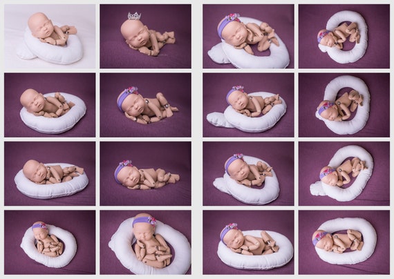 posing pillows for newborn photography
