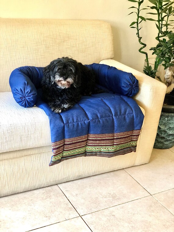 Quilted Denim Couch Protector washable two Seater Couch Topper dog Sofa Protector custom Made to Any Size You Prefer couch Topper for Dogs. Etsy Canada