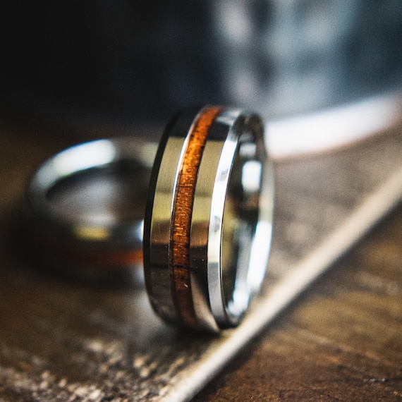 Etsy wooden hotsell wedding rings