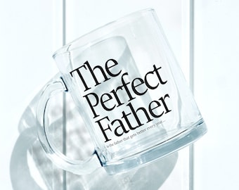 Dad Mugs! The Perfect Glass Infused With Ink, Great Gift For Family, Grandma, Grandpa, Father, Son, Daughter, Brother Sister.  No Stickers