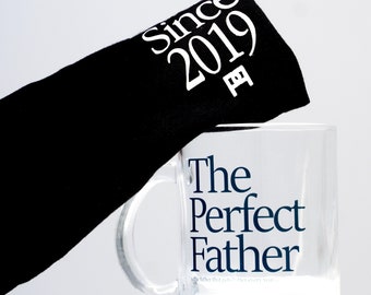 Father's Day Gift Set with A Glass Mug & T-Shirt. A Great Just Because gift! Perfect Birthday or Anniversary Gift by The Perfect Heart