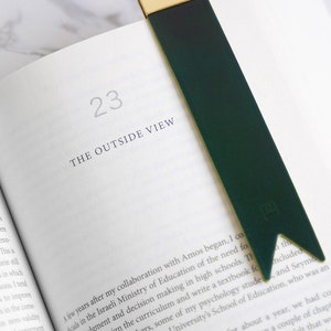 Metal Bookmark Made With Rare Shell Cordovan Leather. Great Bookshelf ...