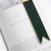 Metal Bookmark Made With Rare Shell Cordovan Leather. Great Bookshelf ...