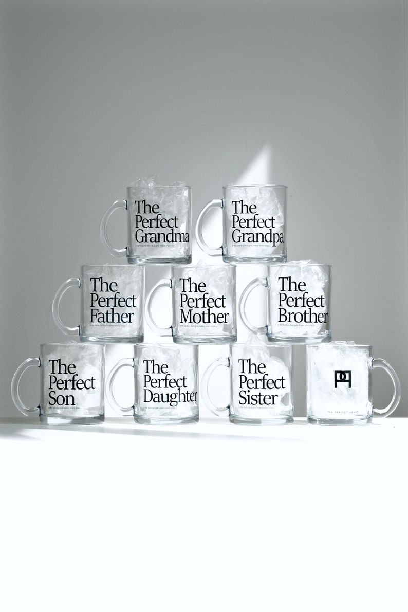 Brother Mugs The Perfect Glass Infused With Ink, Great Gift For Sister, Brother, Kids, Family, Grandparents, Mom or Dad, No Sticker Design image 3