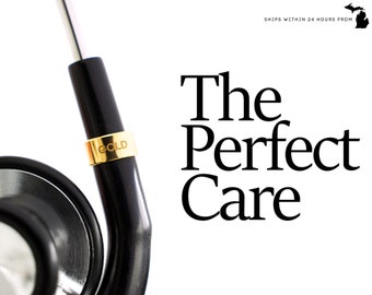 Personalized Stethoscope Charm with Custom Gift Box. Great gift for Nurses, Doctors & Vet's. Plated in Gold or Platinum