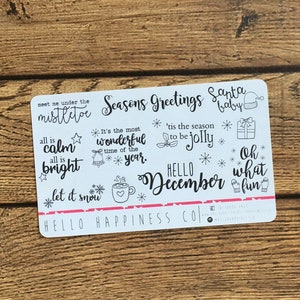 MINI Christmas Quote Planner Stickers
