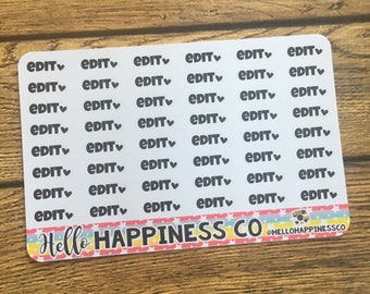 Plannerstickers bewerken