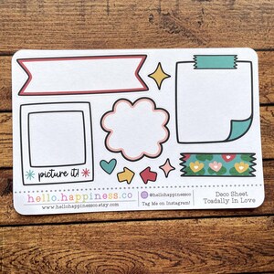 Feuille déco Doodle - 4 x 6 pouces - Toadally in Love