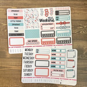 Recientemente reformateado - Mini Weekly Kit Planner Stickers - Lovers Lane