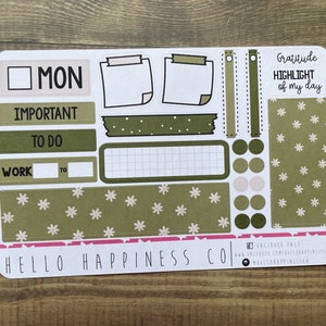 Hobonichi Techo A6 Daily Kit - Wilde Blume - Sie wählen den Tag oder lassen leer