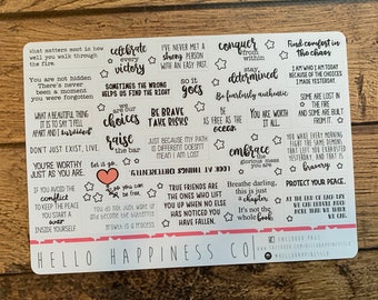 Inspirational Quote Planner Stickers