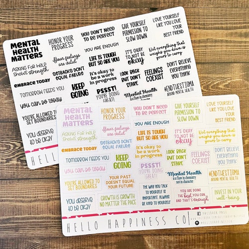 Inspirational Quote Planner Stickers - Etsy