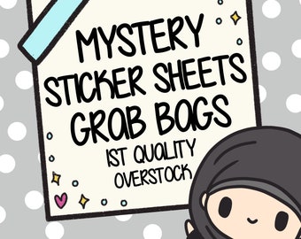 OVERSTOCK Grab Bag- Mystery grab Bag - First Quality Stickers