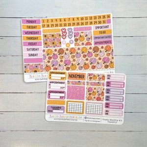 Kit de visualização mensal do primo Hobonichi - Grato - novembro