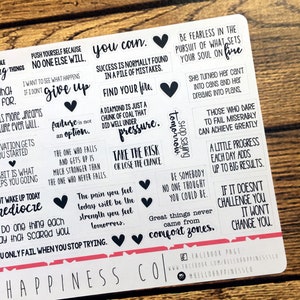 Motivational Quote Planner Stickers image 3