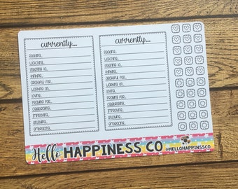 Momenteel plannerstickers