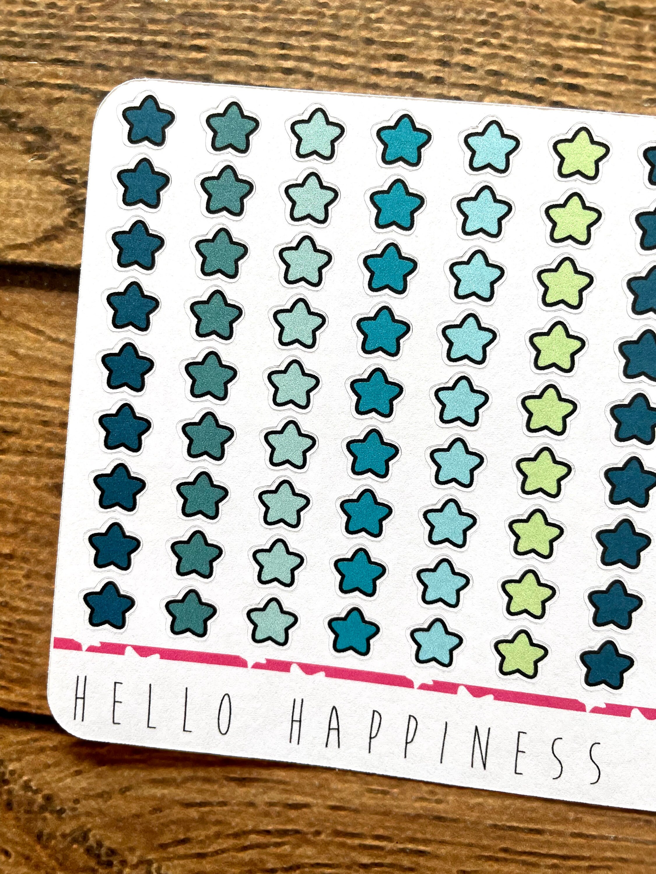Mini Star Icons - Planner Stickers - Many Color Options - Etsy