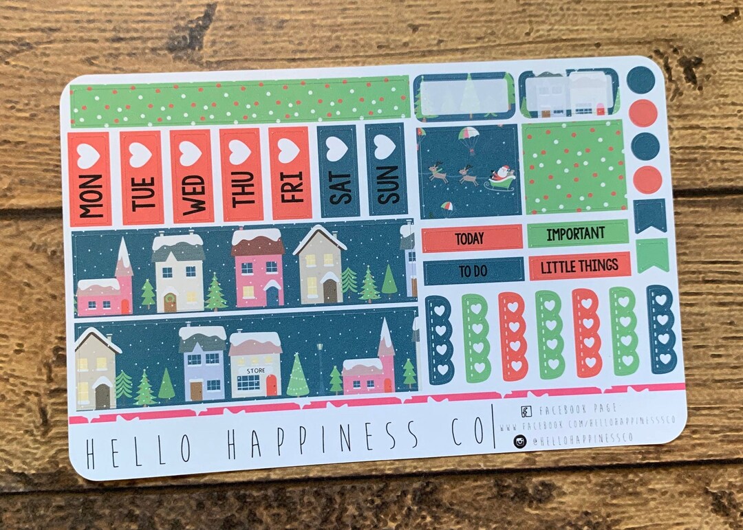 Hobonichi Weeks Mini Kit Christmas Village - Etsy