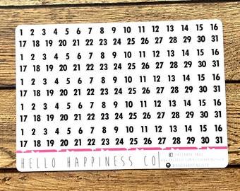 Plannerstickers mini-datumomslag