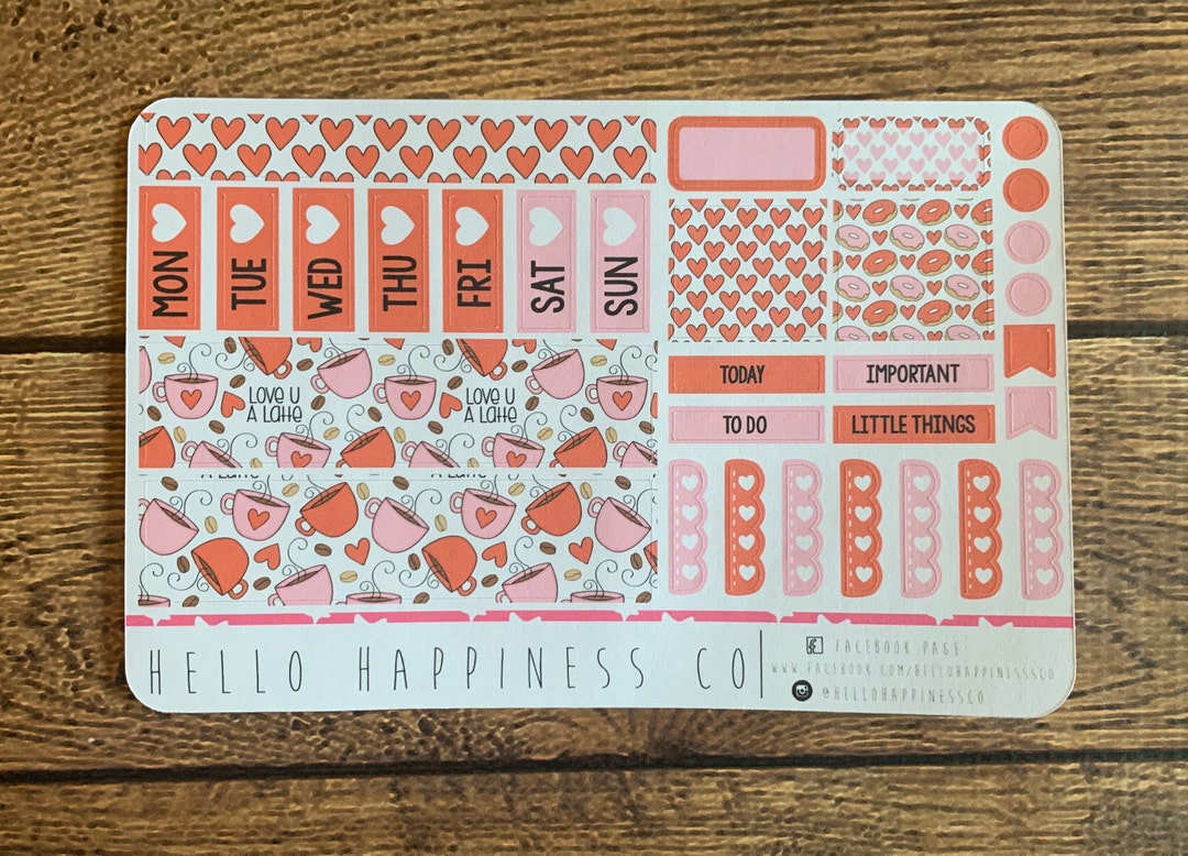 Hobonichi Weeks Mini Kit - I Love You A Latte - Etsy
