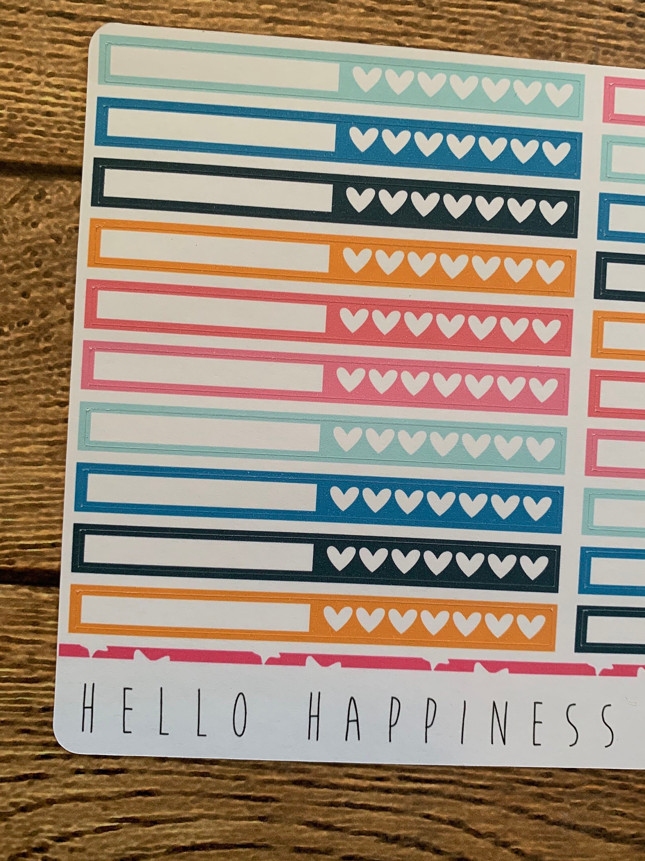 Hobonichi Weeks Heart Habit Tracker Planner Stickers - Many Color ...