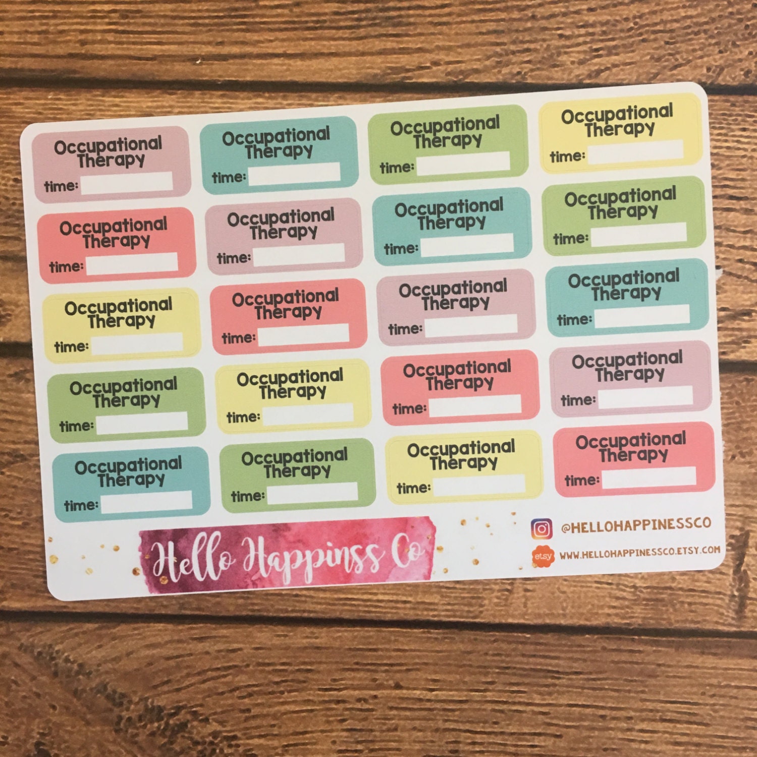 Occupational Therapy Stickers OT Stickers Therapy Etsy