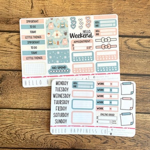 Recién reformateado - Mini Weekly Kit Planner Stickers - Suéteres de invierno