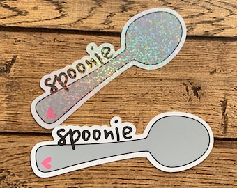 Spoonie Single Die Cut - Glossy & Holographic Overlay Options Available