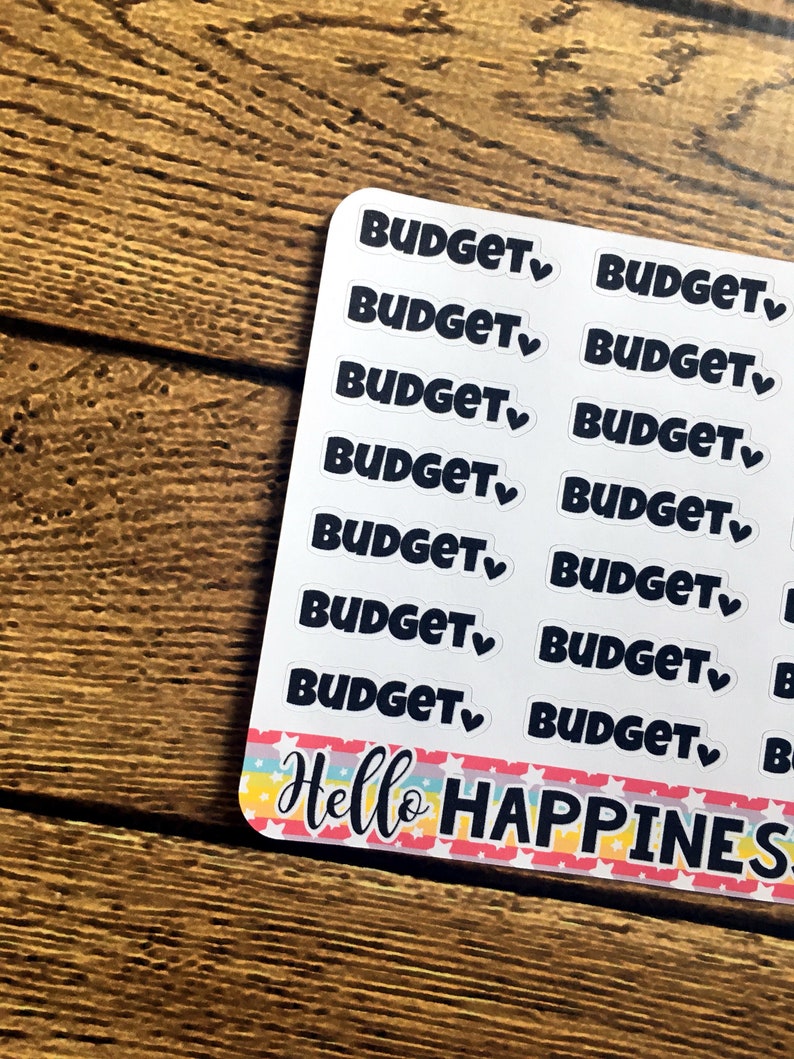Budget Project Sticker Budget Planner Sticker - Etsy