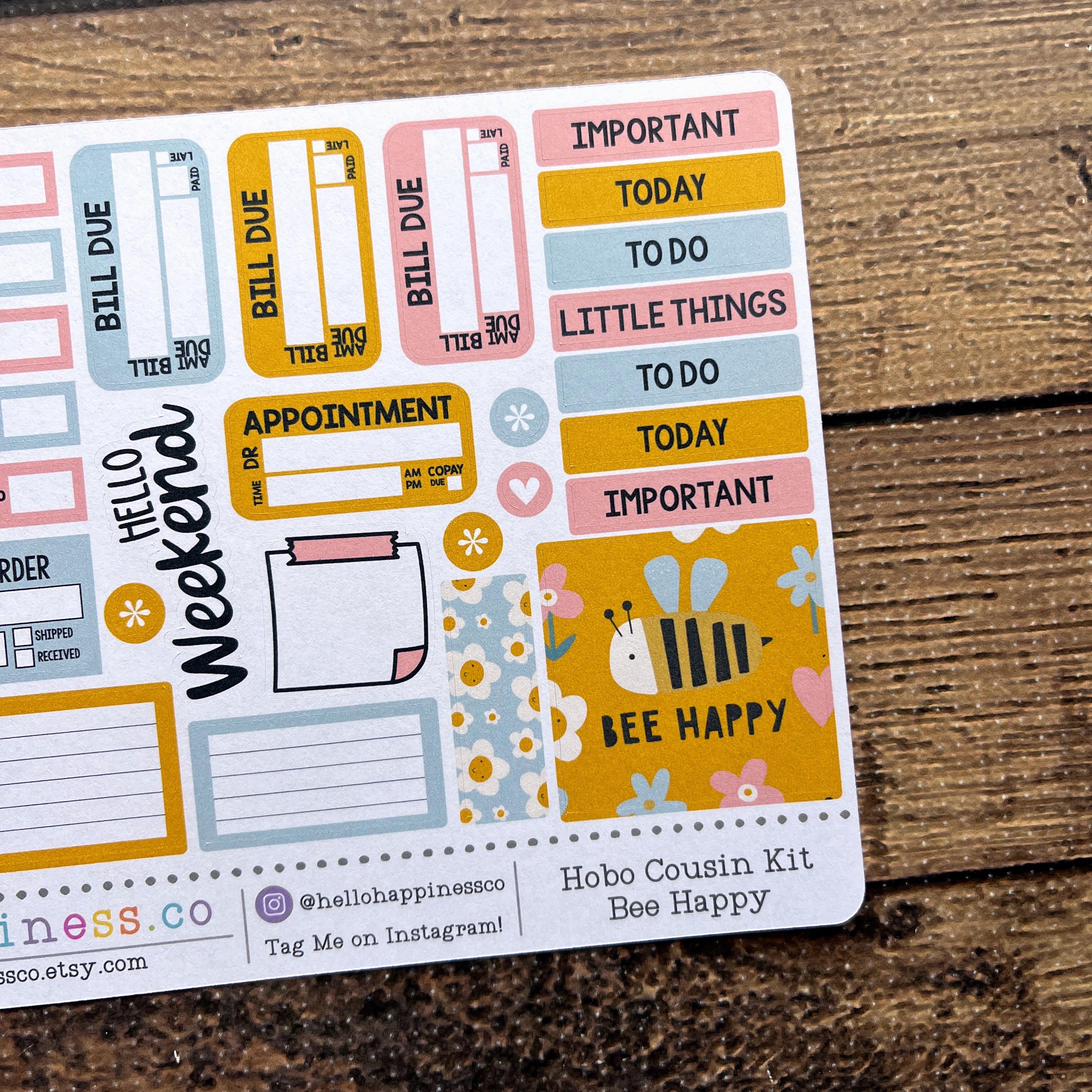 Hobonichi Cousin Mini Weekly View Kit - Bee Happy - Gifts for Planners ...